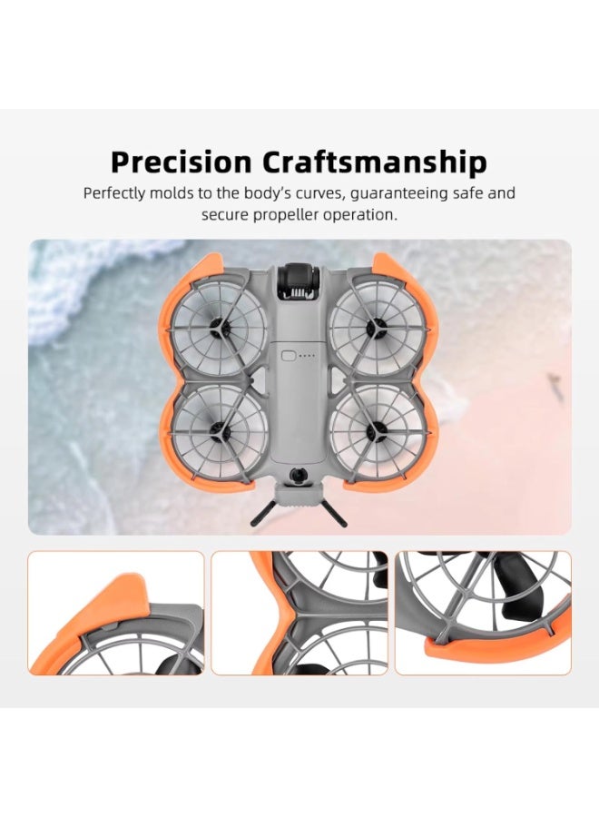 حلقة واقية مناسبة لـ DJI NEO 2 غطاء حامي مضاد للاصطدام حارس مضاد للطائرات بدون طيار حالة واقية NEO2 اكسسوارات الطائرات بدون طيار (رمادي) - Image 5